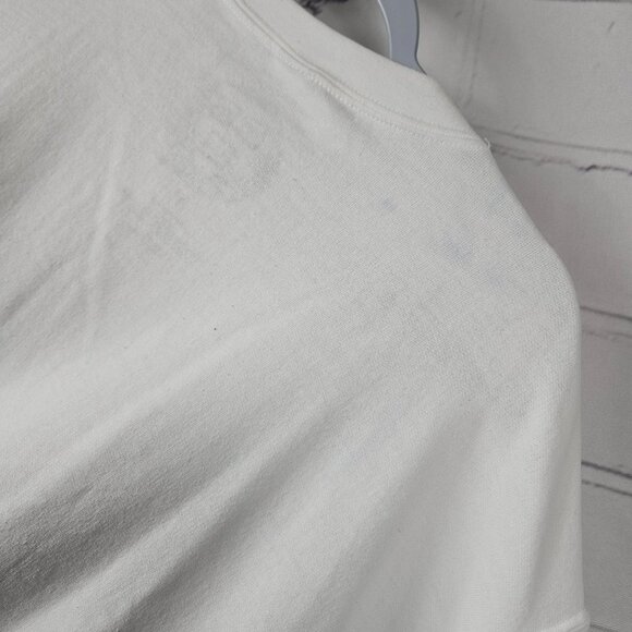 Harvard University White Crewneck Sweatshirt Mens M Cotton Blend Unisex Preowned - Picture 7 of 9